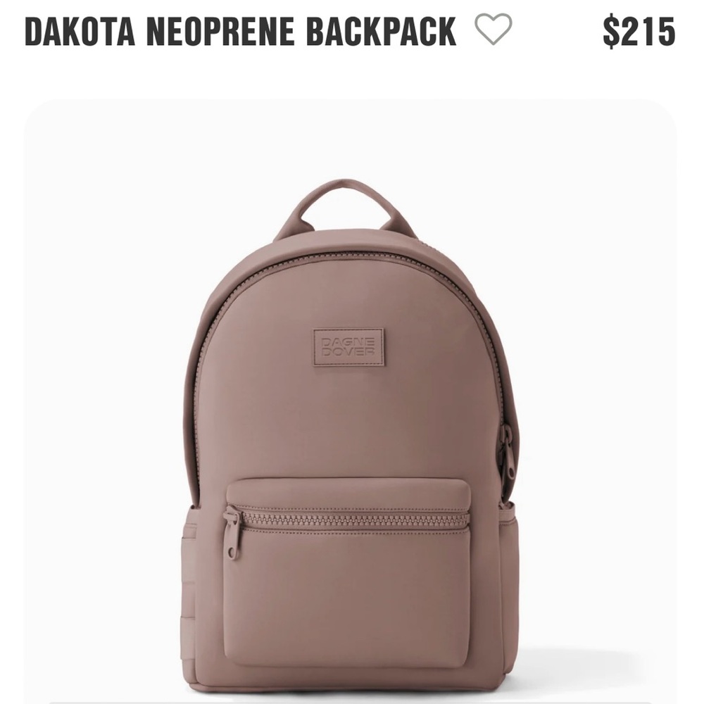 Dagne Dover Dakota Neoprene backpack in Dune